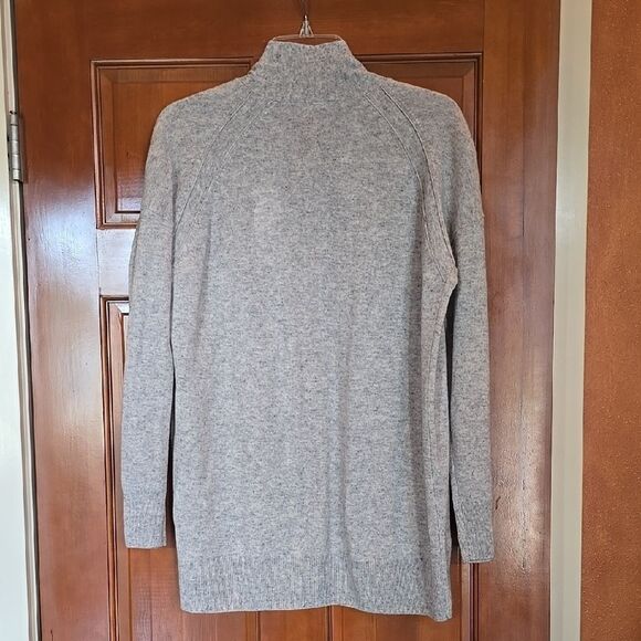 Vince Gray Cardigan Cashmere & Wool Sweater with Draped Open Front, NWT. - Picture 6 of 7